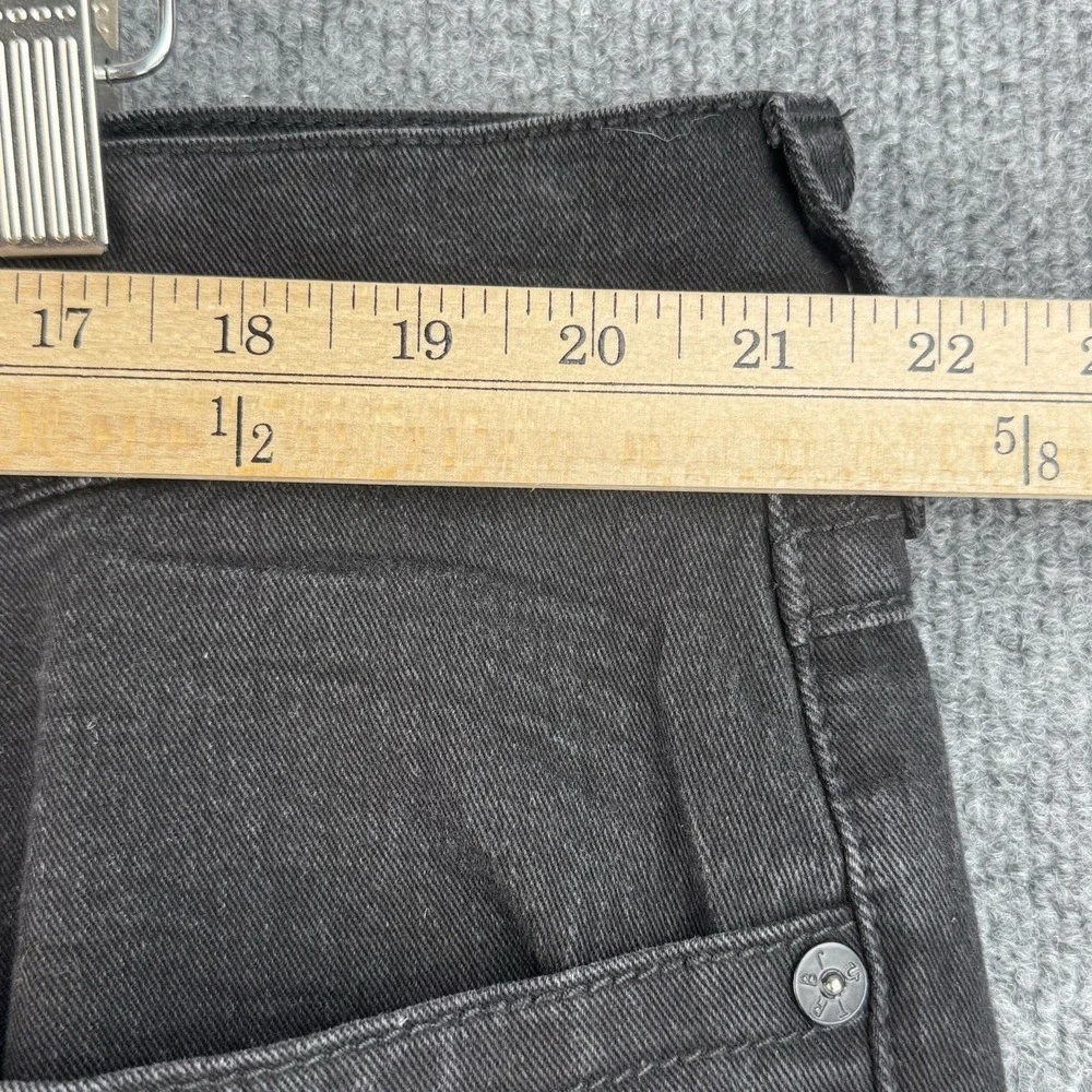 True Religion Rocco Jeans Mens 42x33 Black Relaxed Skinny Denim Casual Stretch